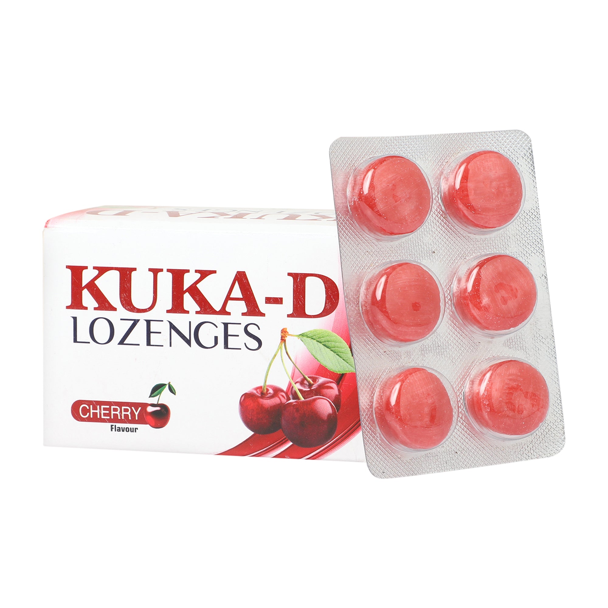 Multani Kuka lozenges Cherry Strip of 6 QTY