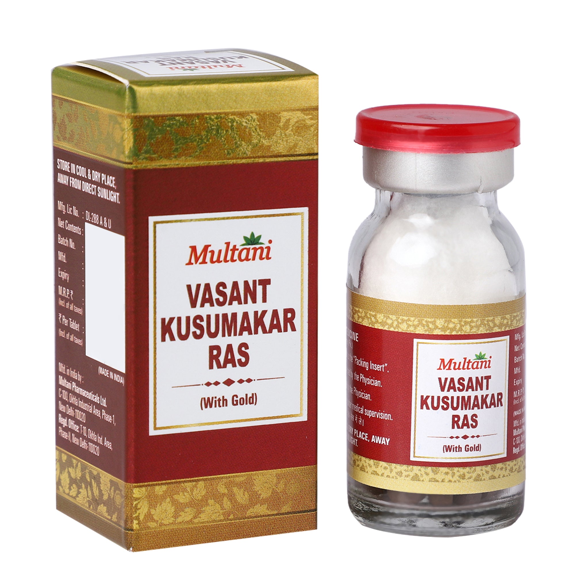 Multani Vasant Kusumakar Ras Jar of 30 QTY