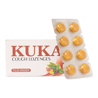 Multani Kuka Cough Lozenges | (8 x 6) Ayurvedic Drops | Relief From Cough, Sore Throat & Other Throat Problems | Ayurvedic Cough Relief Products | (48 Lozenges)