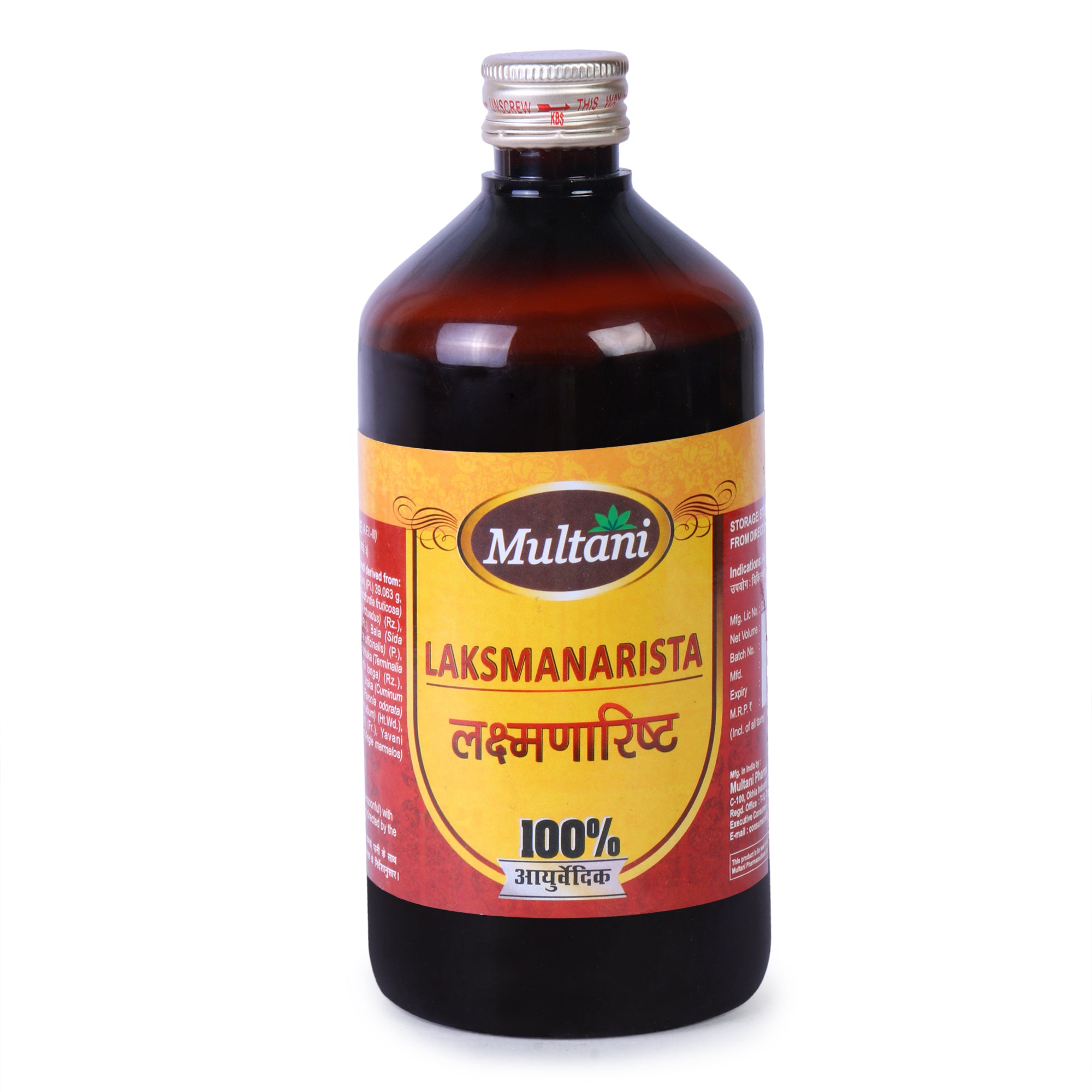 Multani Laksmanarishta Bottle of 450 ML