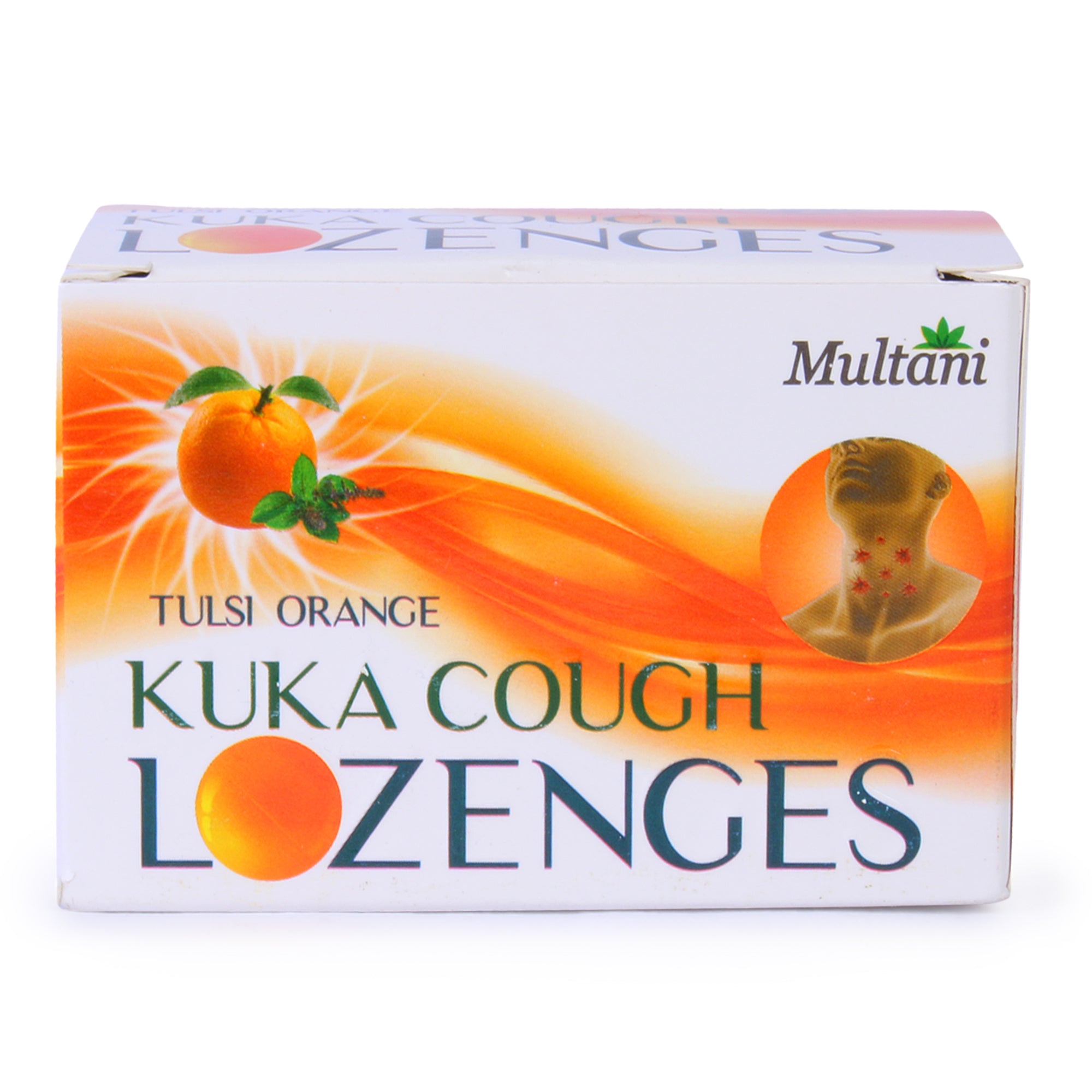 Multani Kuka lozenges Tulsi Orange Strip of 6 QTY